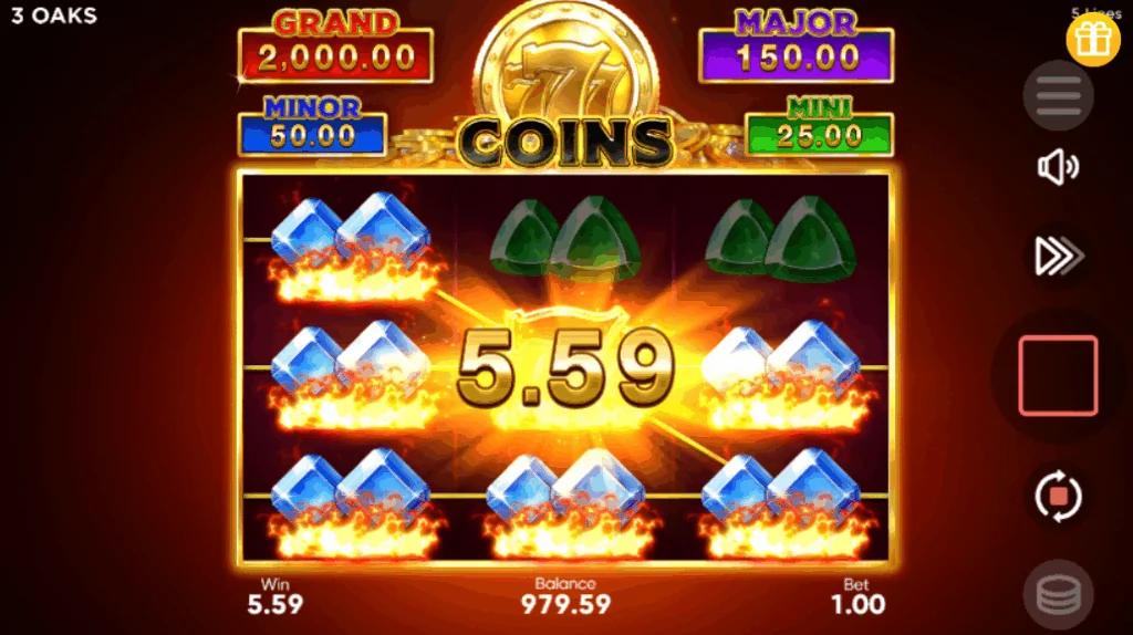 777 Coins slot features and rtp