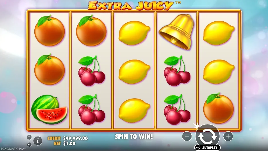 Extra juicy slot game screenshot