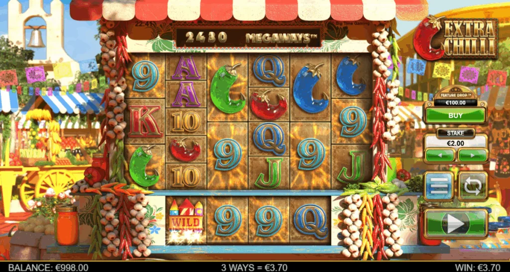 Extra Chilli slot game screenshot