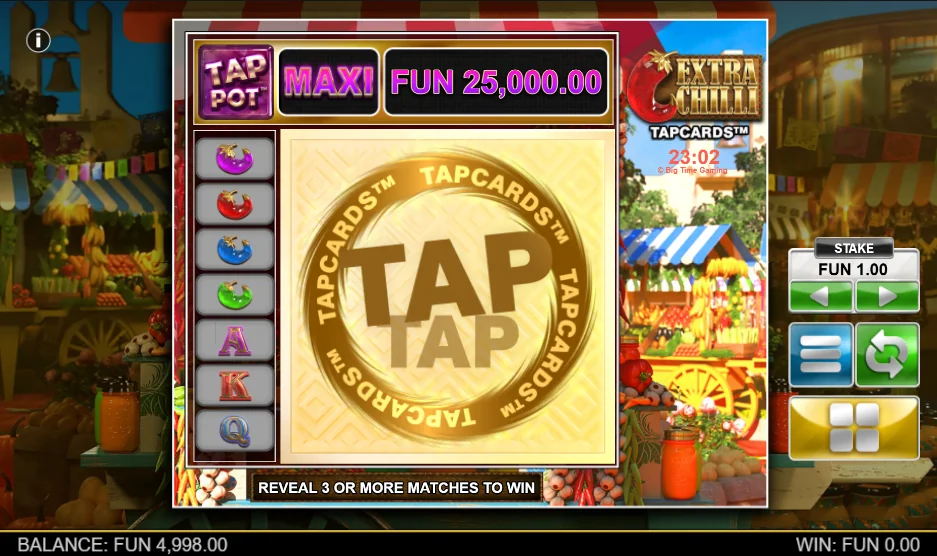 Extra Chili tapcards demo gameplay how to play