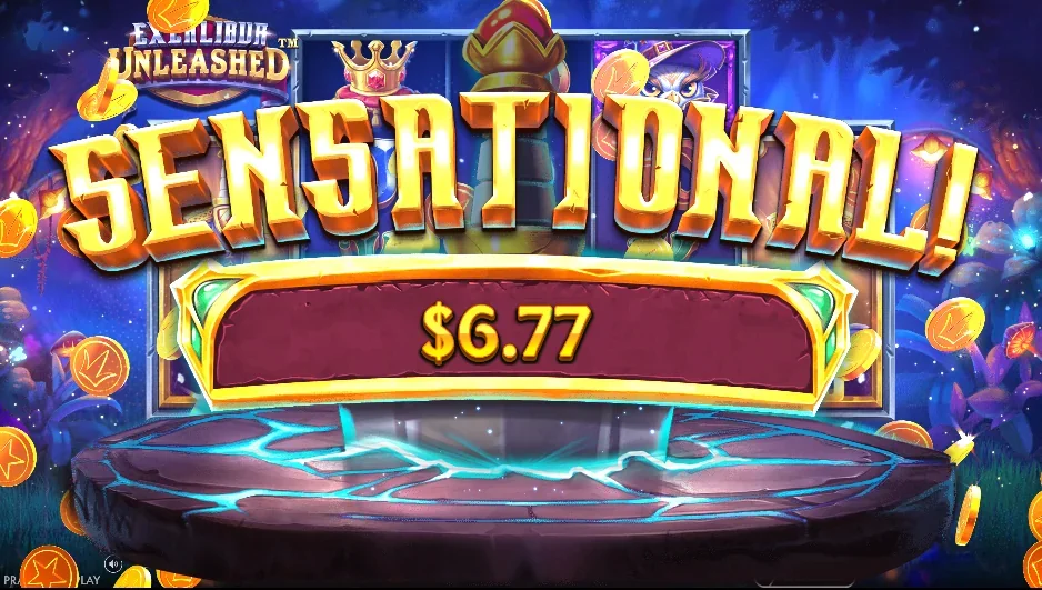 Excalibur Unleashed slot features and rtp