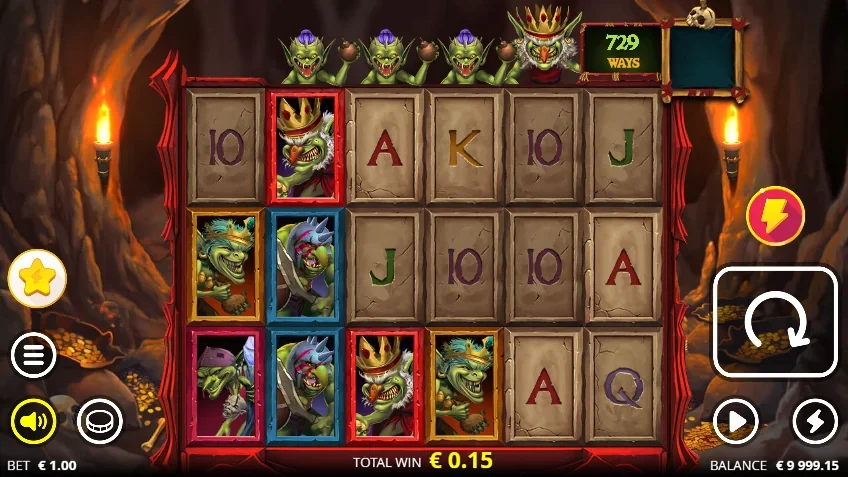 Evil goblins xbomb slot game screenshot