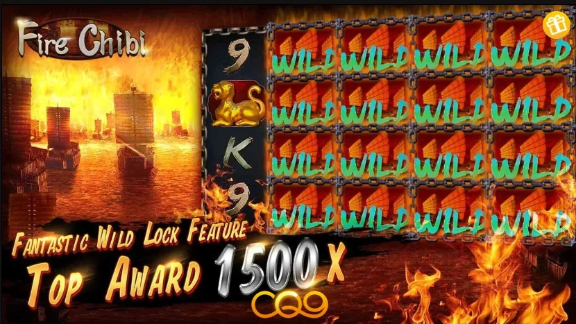 Fire chibi slot game screenshot