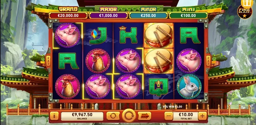 Fire blaze golden macaque slot game