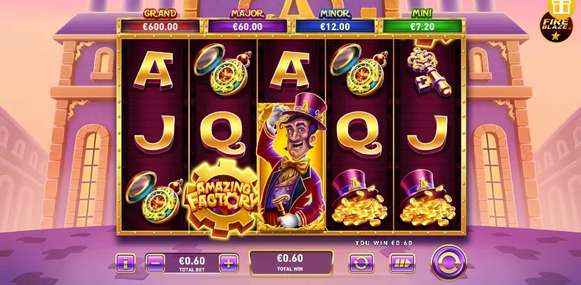 Fire blaze golden amazing factory slot game