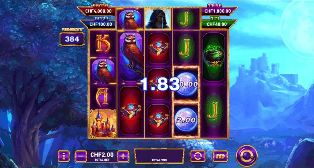 Fire blaze blue wizard megaways demo gameplay how to play