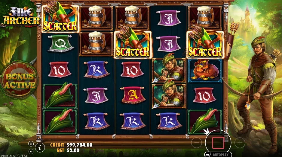 Fire archer slot game