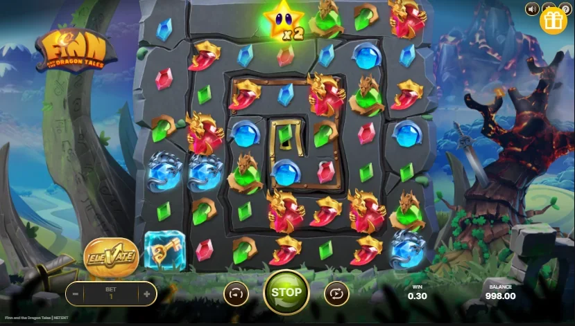 Finn and the dragon tales slot game screenshot