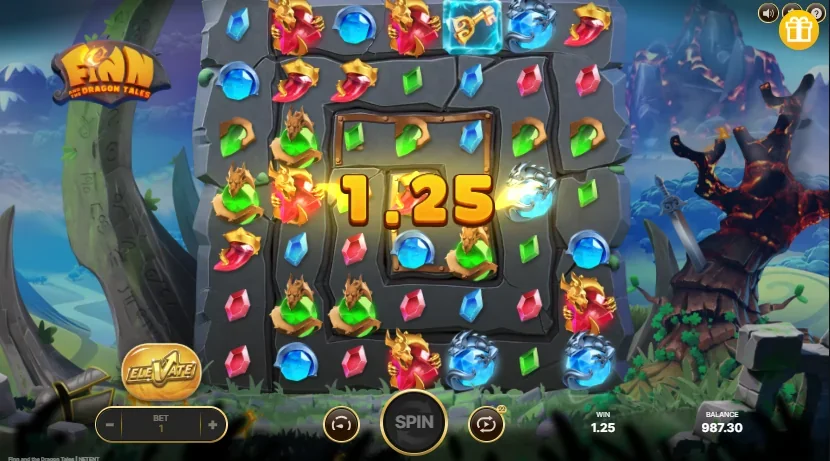 Finn and the dragon tales slot features and rtp