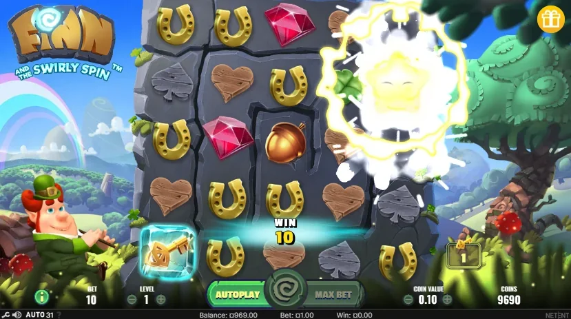 Finn and the swirly spin slot game