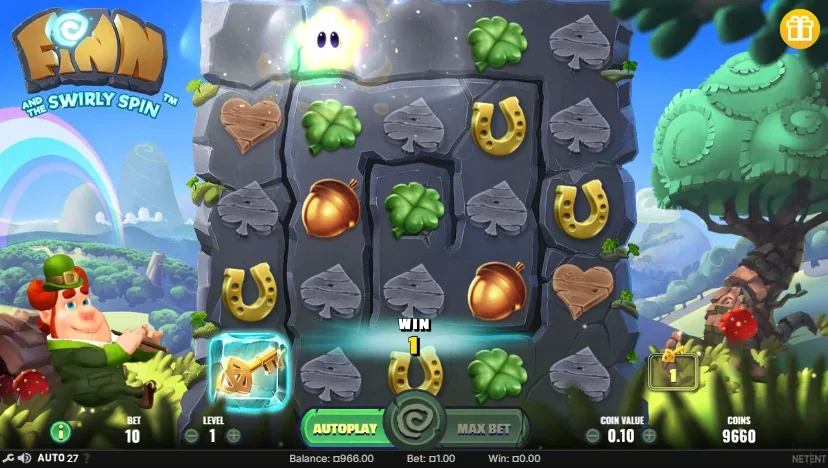 Finn and the swirly spin slot features and rtp