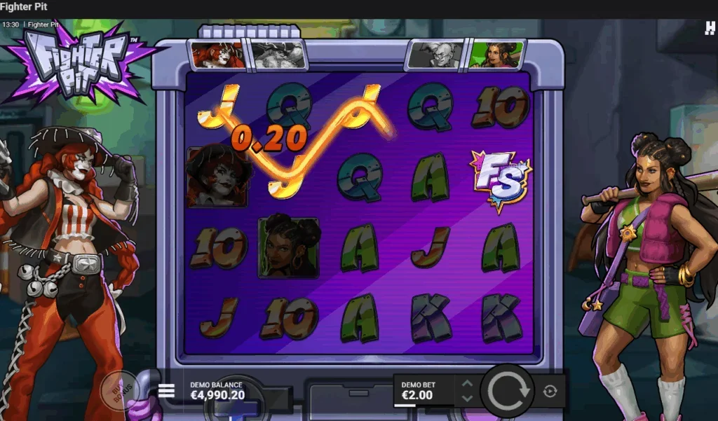 Fighter pit slot game