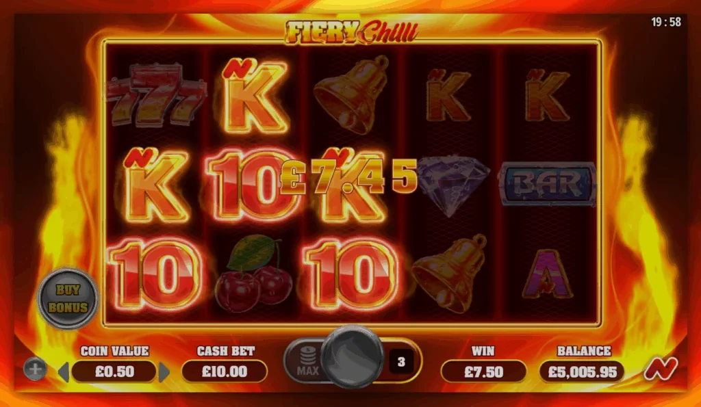 Fiery chilli slot game