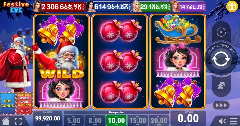 Festive eve slot game