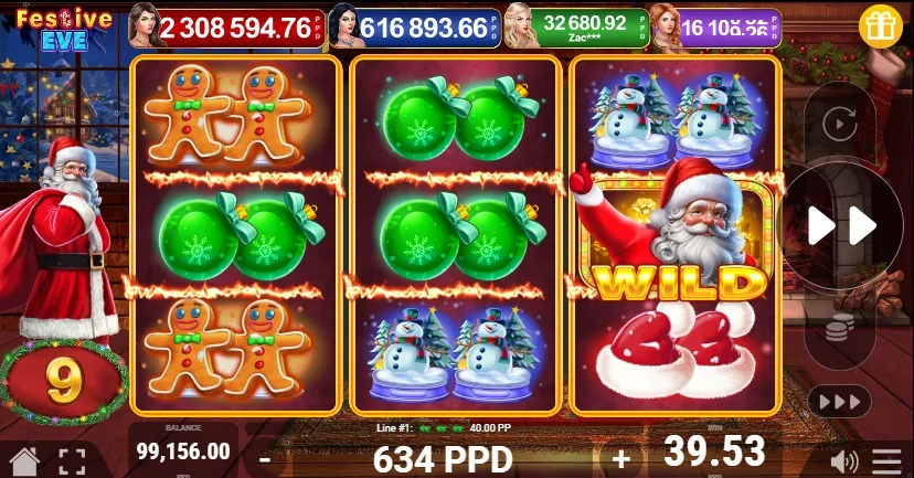 Festive eve slot features and rtp