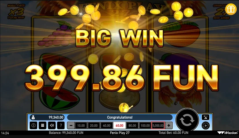 Fenix play 27 slot features and rtp