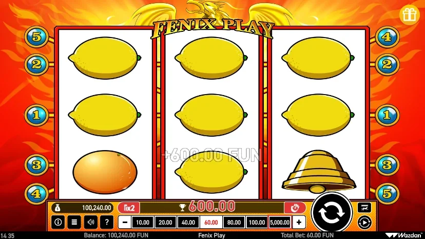Fenix play slot features and rtp