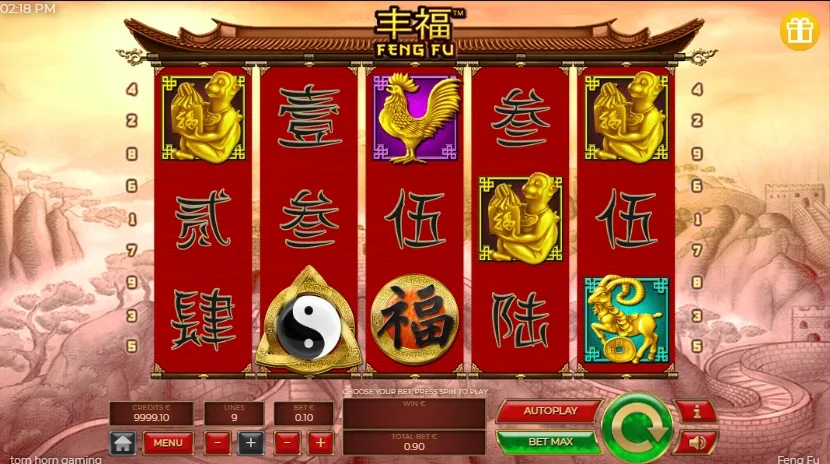 Feng fu slot game screenshot