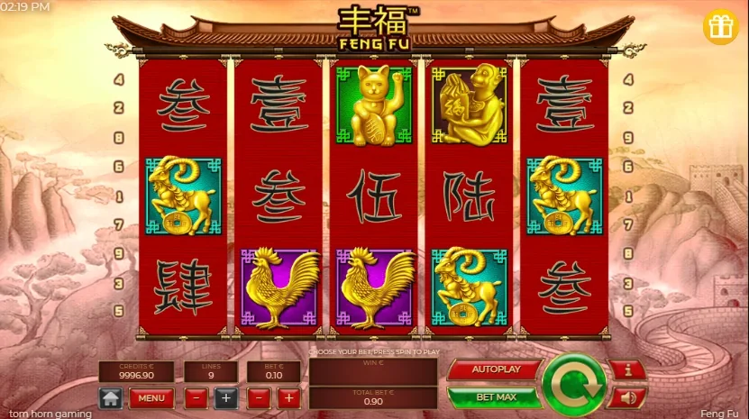 Feng fu slot game