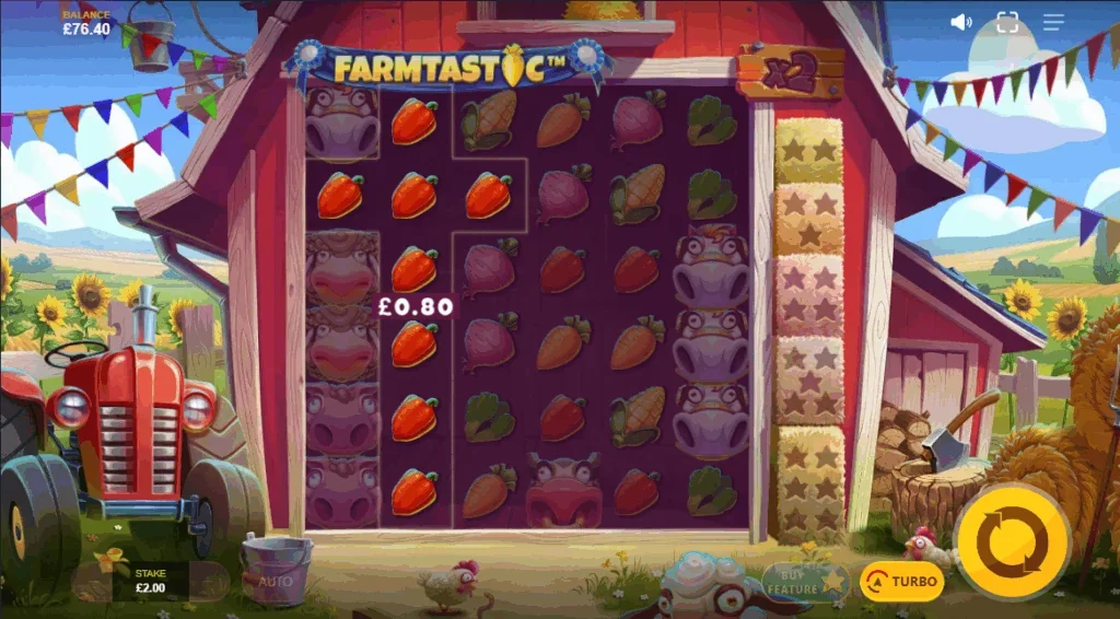 Farmtastic slot features and rtp