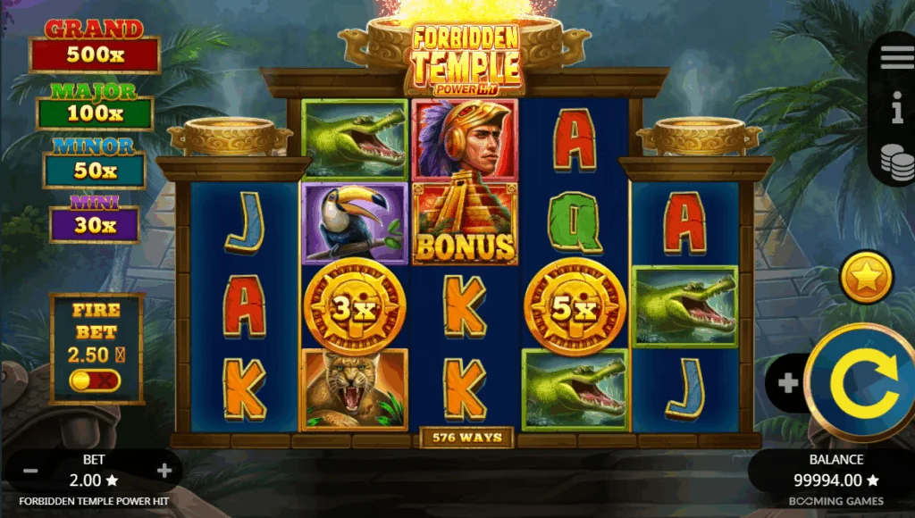 Forbidden Temple Power Hit slot game