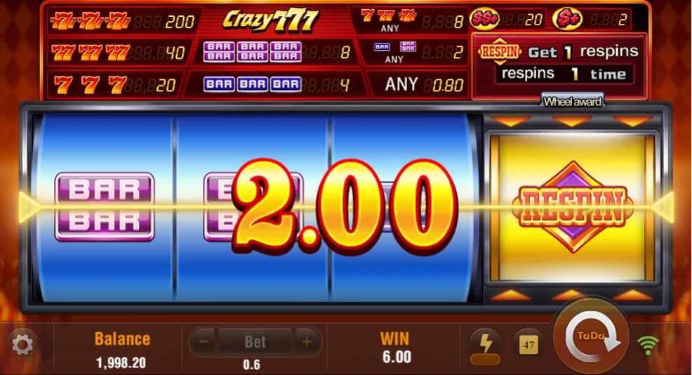 Crazy 777 demo gameplay