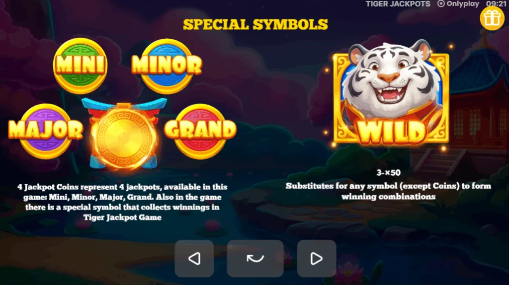 how to play Tiger Jackpots slot game