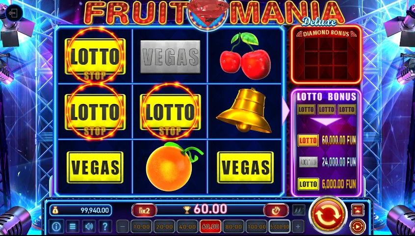 Fruit Mania Deluxe slot game screenshot