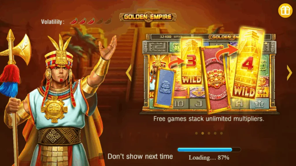 Golden Empire slot game screenshot