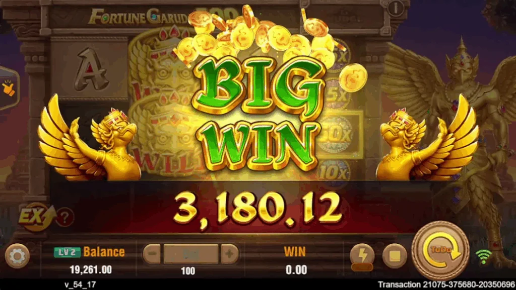 Fortune Garuda 500 slot features and rtp