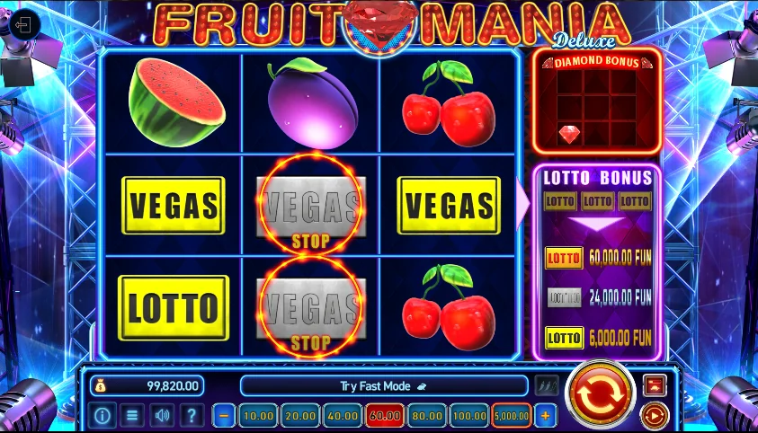 Fruit Mania Deluxe slot features and rtp