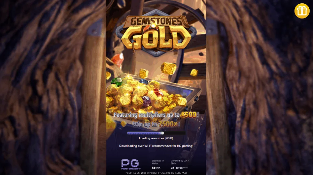 Gemstones Gold slot game screenshot