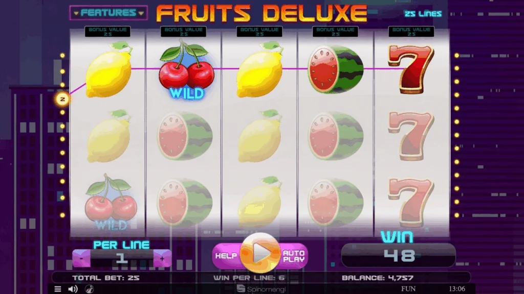 Fruits Deluxe slot game