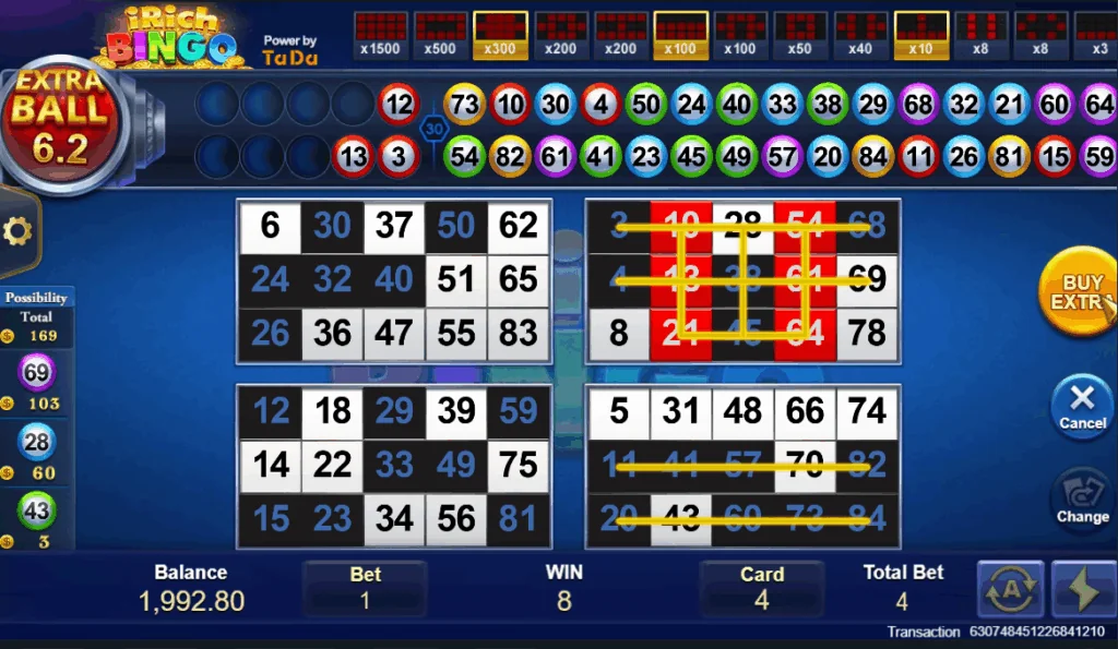 iRich Bingo demo gameplay how to play