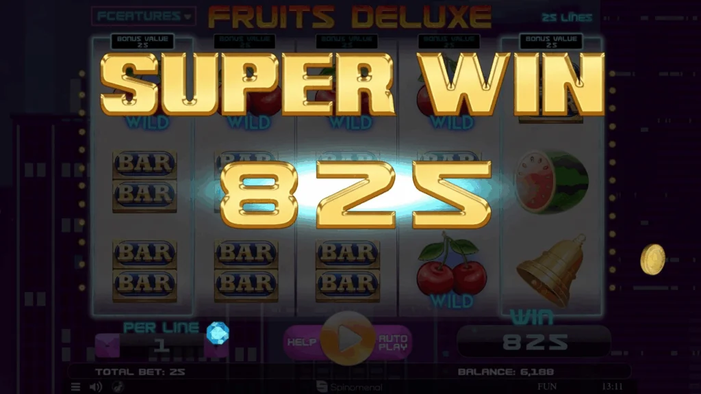 Fruits Deluxe slot features and rtp