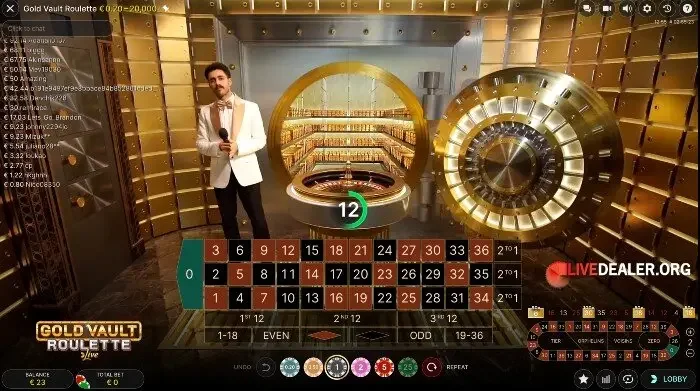 Gold Vault Roulette screenshot