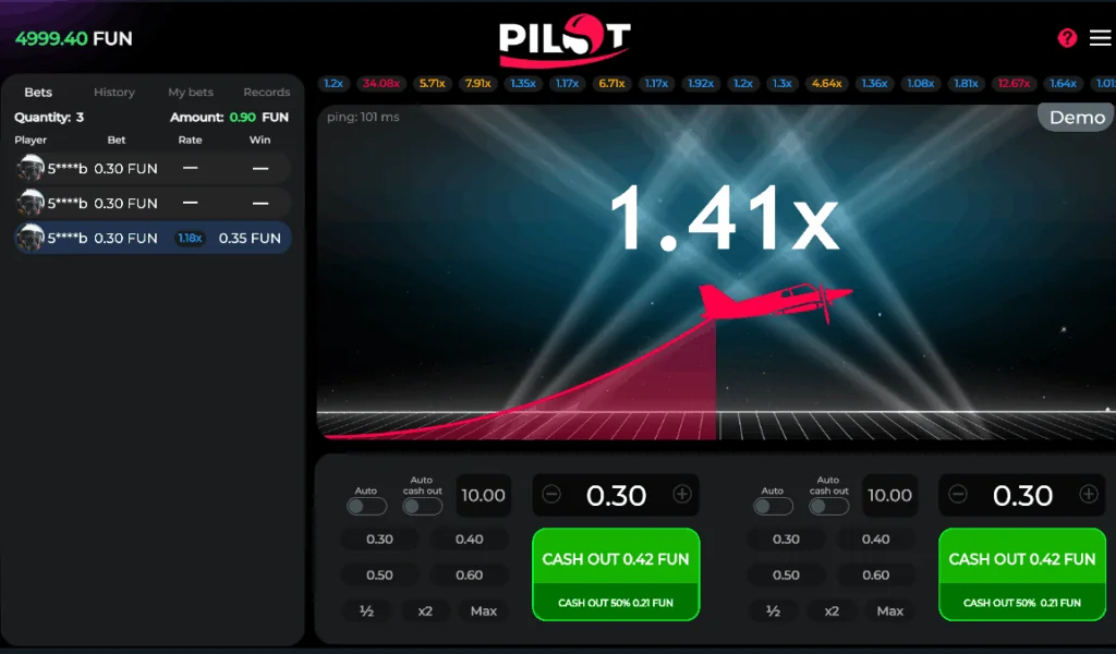 Pilot Game slot game screenshot