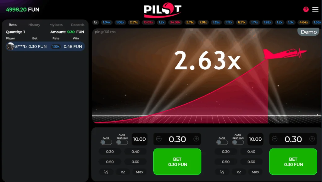 Pilot Game slot features and rtp