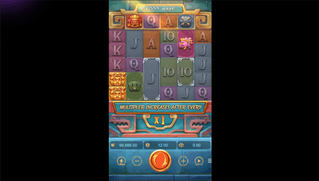 Treasures of Aztec slot game screenshot