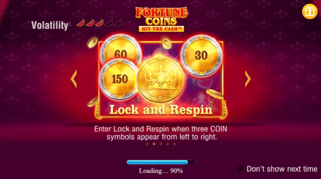Fortune Coins demo gameplay