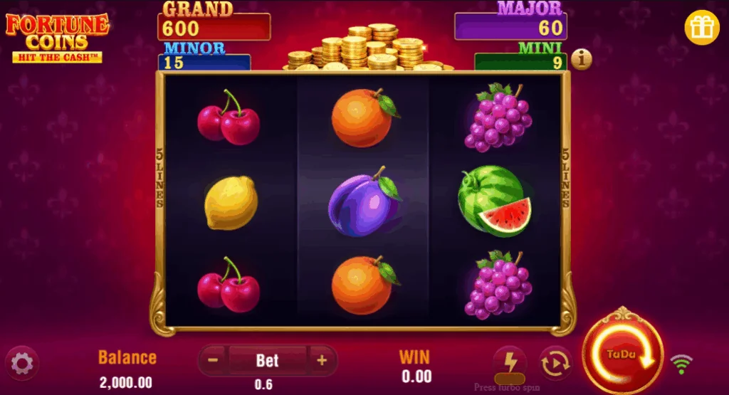 Fortune Coins slot game screenshot