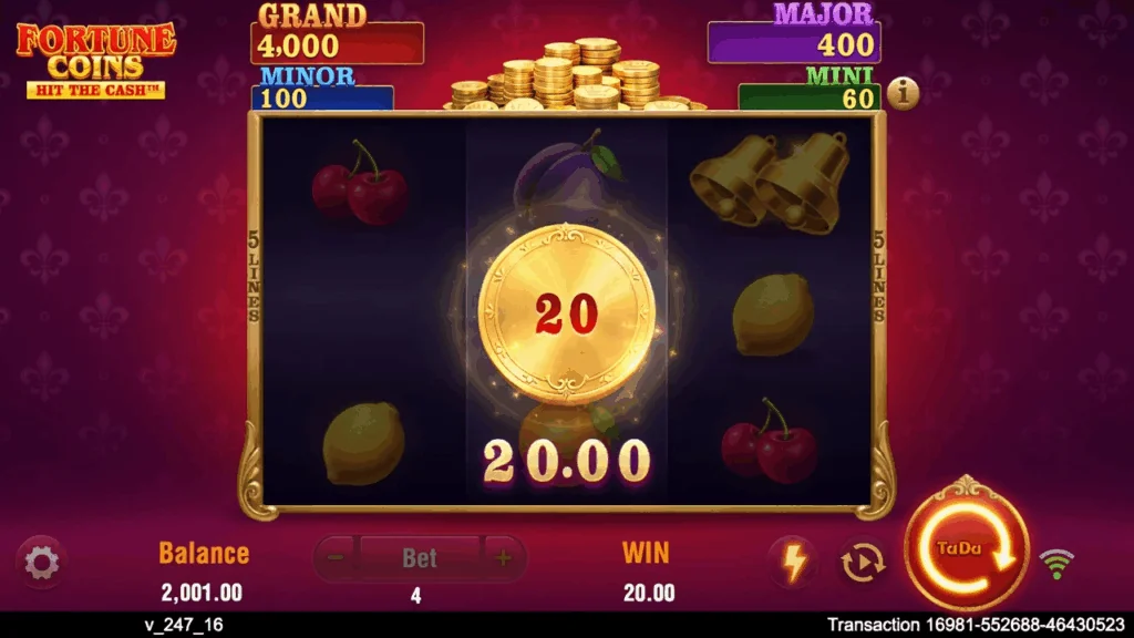 Fortune Coins slot features and rtp