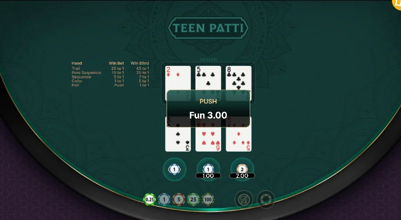 Teen Patti slot features and rtp