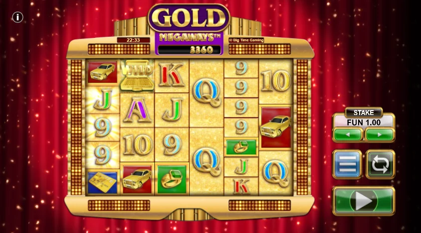 Gold Megaways slot game