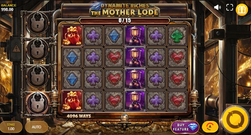 Dynamite Riches The Mother Lode demo gameplay how to play