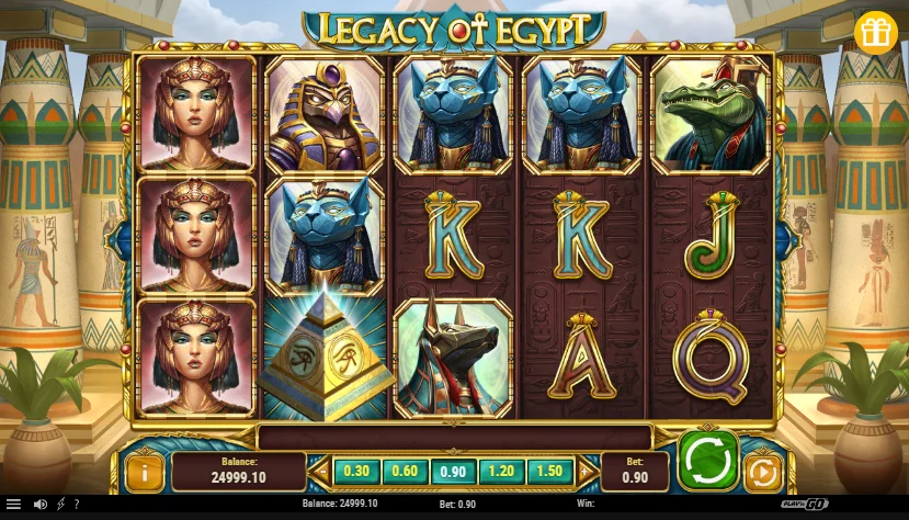 Legacy of Egypt slot game screenshot