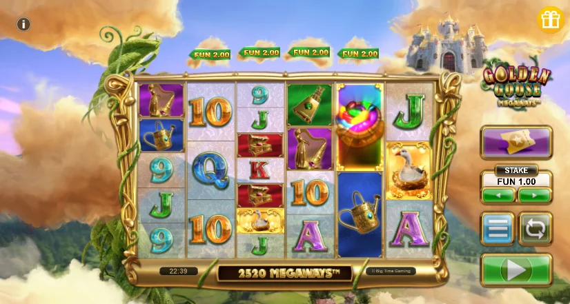 Golden Goose Megaways slot game screenshot