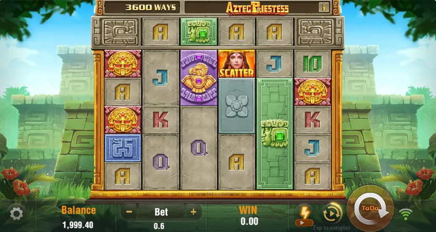 Aztec Priestess slot game screenshot