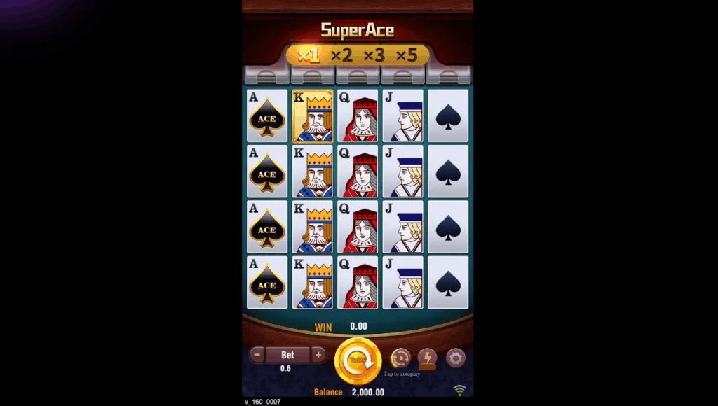 Super Ace slot game screenshot