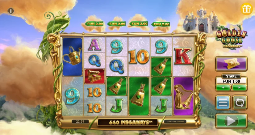 Golden Goose Megaways demo gameplay how to play